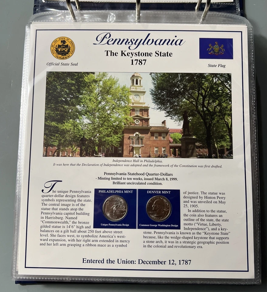 Statehood Quarter Collection VOL. 1  16 Of 25 Included - Image 3 of 4