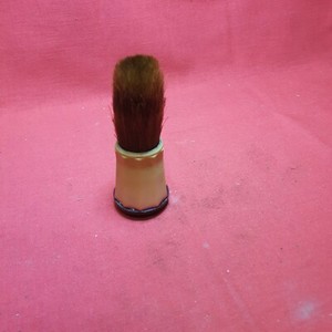 Vintage Men's plastiset Barber Brush Animal Hair Bristles Klenzo B1053 Used USA