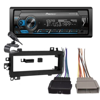 PIONEER/AMERICAN INTERNATIONAL PIONEER MVHS322BT CAR STEREO SINGLE DIN RADIO KIT FOR 1997-2001 JEEP CHEROKEE