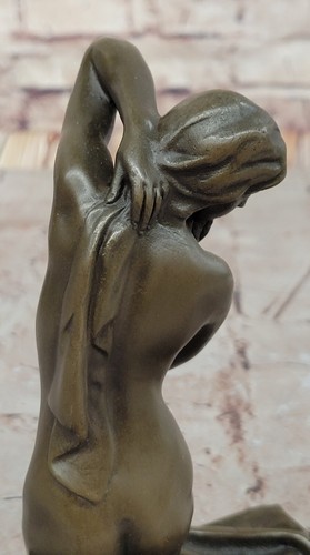 Mavchi Bronze Artwork Naked Woman Art Deco Statue Hot Cast Bedroom Sculpture - Picture 8 of 10