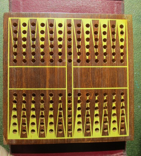 Vintage Drueke Original Library of Pocket Games Vol. 102 BACKGAMMON - Picture 2 of 8