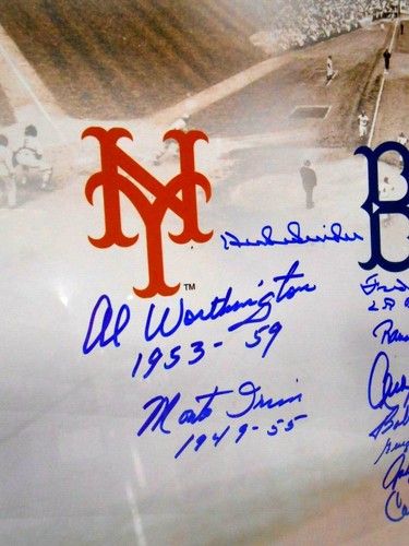 PSA Duke Snider Monte Irvin 20 Signed Autographed Auto Giants vs Dodgers 16x20 - Picture 4 of 11