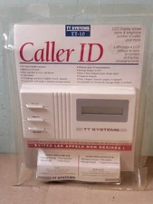 TT SYSTEMS TT-10 CALLER ID LCD CLOCK DISPLAY 10 NAME/NUMBER MEMORY CALL BLOCKER