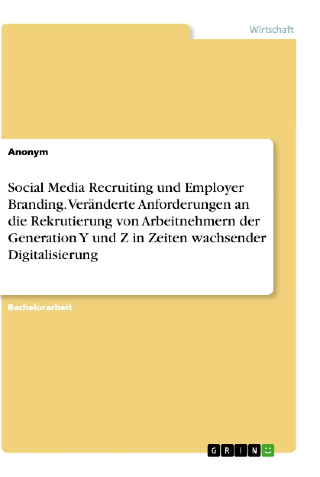 Thumbnail - Social Media Recruiting Und Employer Branding. Veränderte
