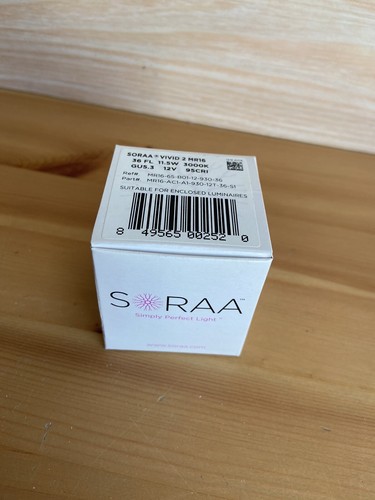 Soraa Vivid 2 LED Bulb MR16 GU5.3 NIB MR16-50-B01-12-930-25-2 3000K 95 CRI 11.5W - Picture 4 of 4