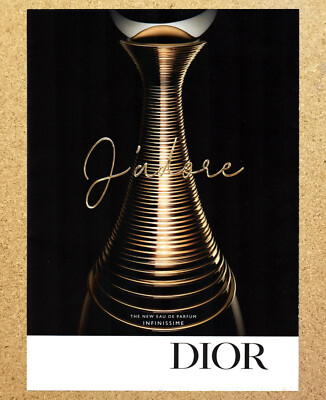 Dior J'adore Parfum Perfume Infinissime - Magazine Print Ad Ephemera Art 2021