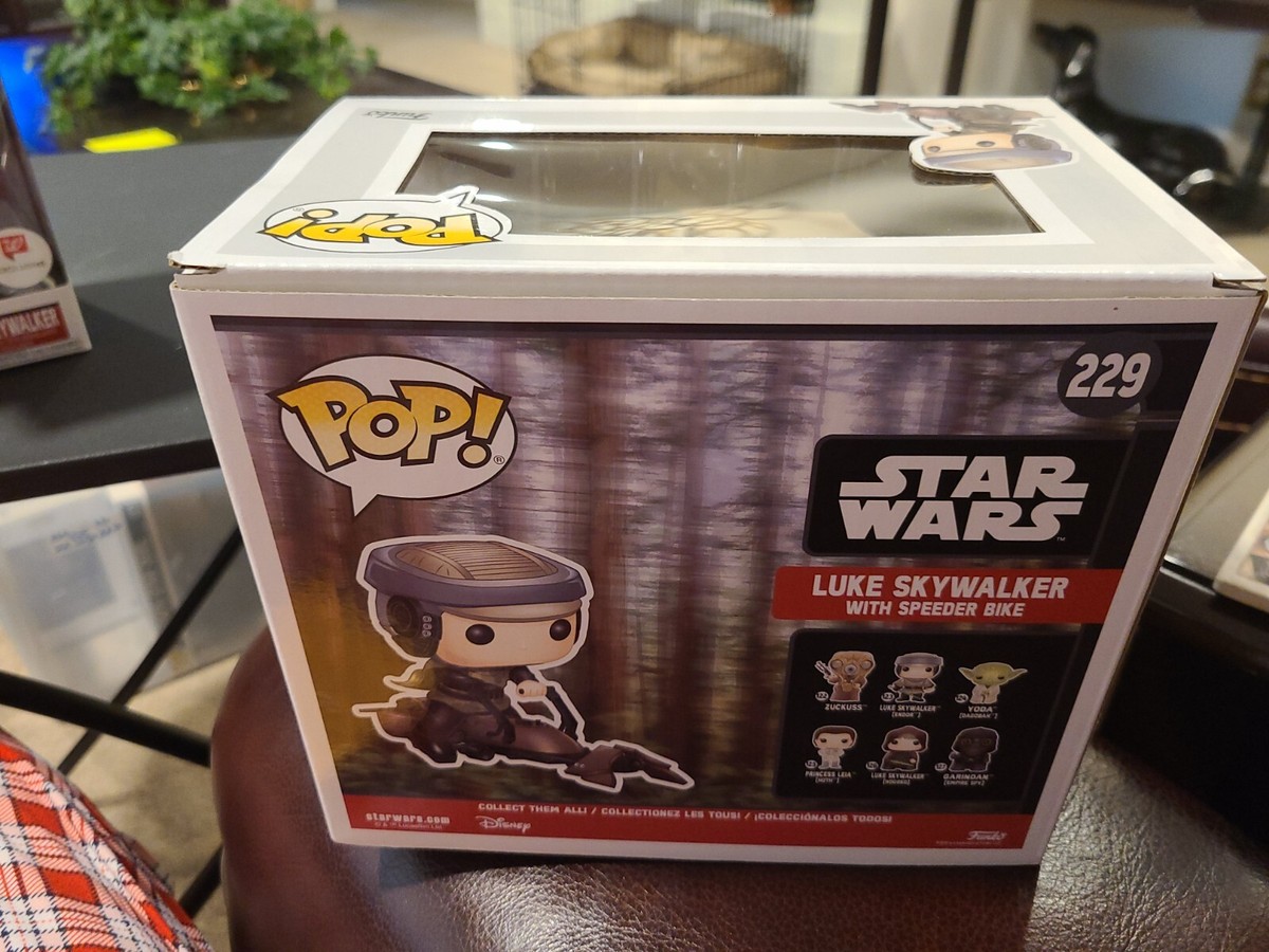 Star Wars Funko Pop #229 Luke Skywalker with Speeder Bike/Limited