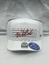 Minnesota Wild NHL '47 Brand White Script Hitch Rope Adjustable Snapback Hat