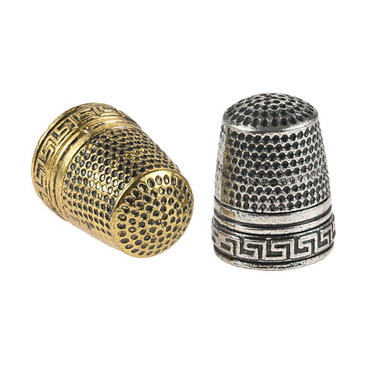 Dé à Coudre En Métal Argenté - Lot De 4 Pièces - Protection Des Doigts Pour Couture à La Main