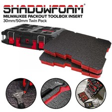 Shadow Foam Milwaukee Packout Toolbox Insert | Cut and Peel Foam