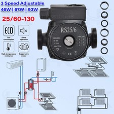 25/60-130 Central Heating Pump 1-1/2" Hot Water Circulation Pump 3 Speed Switch