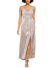 Nightway Women's Pink Glitter Gown Dress - 8 - Pink