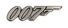 UK JAMES BOND 007 LOGO LAPEL PIN / BADGE (ANTIQUE SILVER) 2020 NO TIME TO DIE #2
