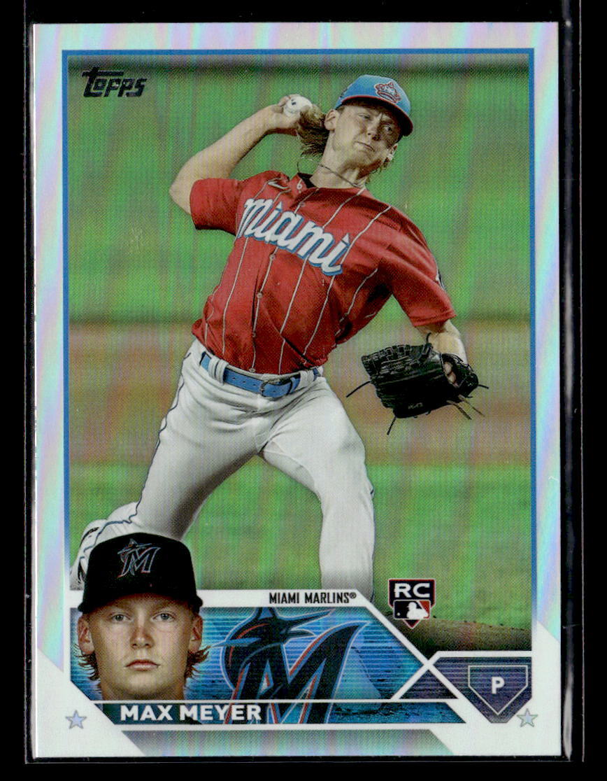Max Meyer RC - 2023 Topps Rainbow Foil Rookie #388 Miami Marlins