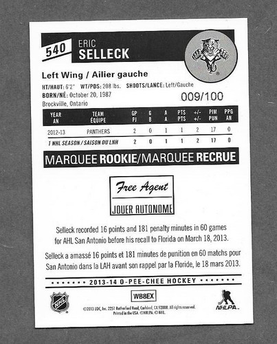 2013-14 O-Pee-Chee Black Rainbow /100 insert cards You U pick for set 1-600 - Picture 83 of 85
