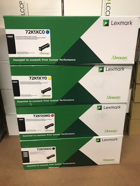 SEALED BOX NEW GENUINE LEXMARK 72K1XK0 EXTRA HIGH YIELD BLACK TONER CARTRIDGE