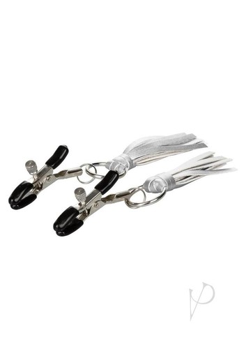 Nipple Play Tassels Nipple Clamp Silver - Picture 3 of 4