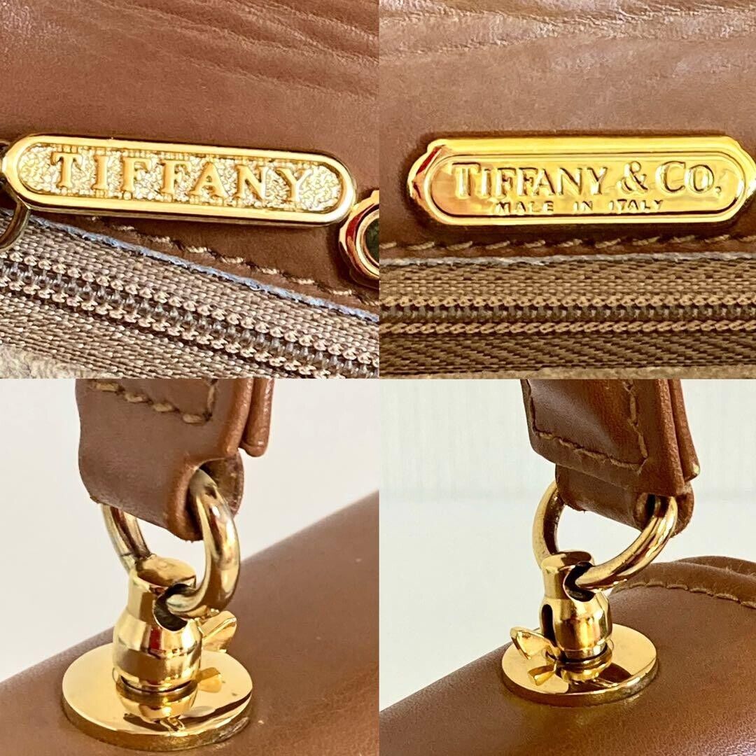 Tiffany & Co. Vintage 2 Way Gold Chain Shoulder Bag Brown Tiffany & Co. Vintage 2 Way Gold Chain Shoulder Bag Brown