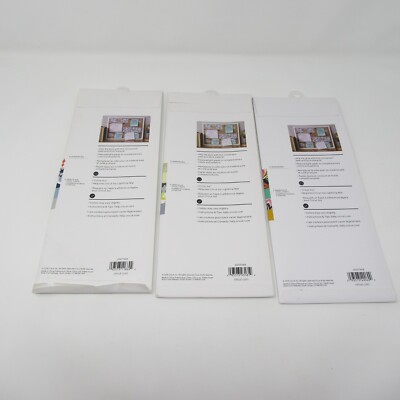 Lot Of 3 Cricut Joy Assorted Design Deluxe Paper 10 Adhesive Sheets 4.5'' x 12'' 