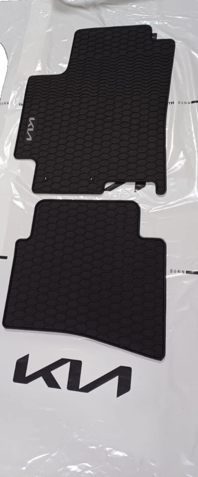 KIA STONIC ORIGINALI TAPPETINI IN GOMMA SET 4 LOGO GRIGIO TAPPETI H8131ADE51GR - Immagine 3 di 4