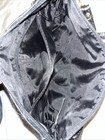 Black Patchwork Leather Clutch Messenger Tote Bag 7X11 Purse Lined Strap — photo 5