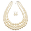 thumbnail 28 - Trendy Multilayer Pearl Long Chain Choker Necklace Statement For Women Jewelry