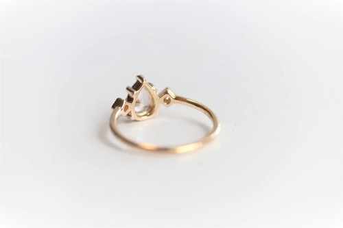 Classic 2 Ct Pear Cut Moissanite Engagement Wedding Ring 14K Solid Yellow Gold - Picture 9 of 12