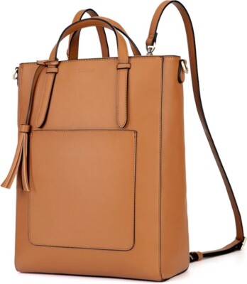 Tote Bag Convertible Backpack for Women Vegan Leather Handbag Shoulder Bag Extra Large Leather Convertible Backpack Purse: 15 main image 3