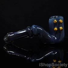 5.5" Flat Dotted Sherlock Tobacco Smoking Pipe Thick Collectible Pipes - P649B