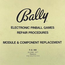 Bally Electronic Pinball Game Repair Machine ...