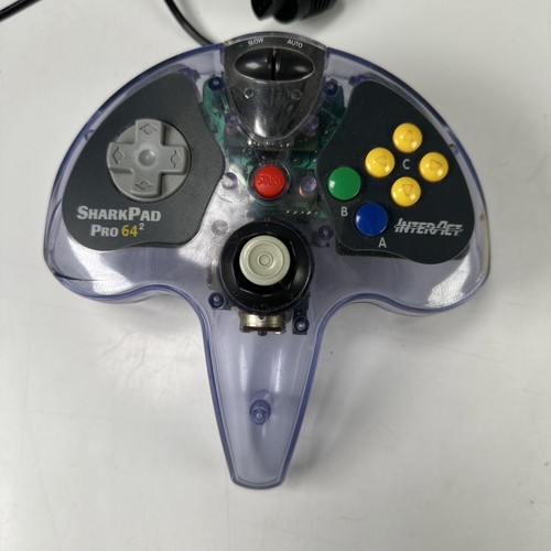 SharkPad Pro 64 InterAct Clear Video Game Controller Nintendo 64 - Picture 1 of 4