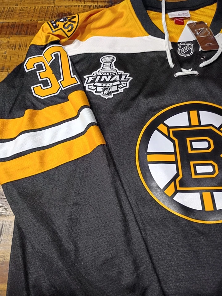 Футболка мужская 2011 Patrice Bergeron No37 Bruins Mitchell & Ness Cup финал размер XL высокая - Изображение 4 из 4