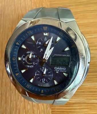 Casio Wave Ceptor Stainless Steel Analog & Digital, 2762 WVA-510A