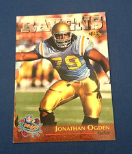 1996 Classic NFL Draft Football Jonathan Ogden Rookie Card #2 HOF NM. rookie card picture