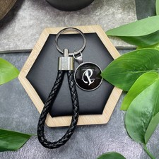 5 Stainless Steel Initial P Pendant Charm Wristlet Keychain New Free Ship D1791