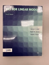 SAS FOR LINEAR MODELS
