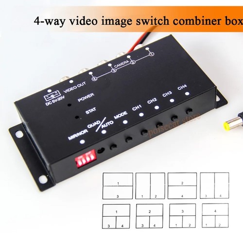 Advanced Car Video Splitter With Four Cameras Offering Full 360 Degree Coverage - Picture 2 of 8