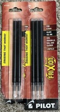 Lot Of 5 PILOT FriXion Ball Erasable Gel Ink Refills, Fine Point, FREE SHIP