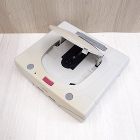 Sega Saturn White console with Fighter Stick X & Street Fighter Zero 2 Games JPN