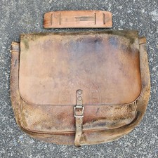 Vintage 1958 Bona Allen US Mail Man Carrier Brown Leather Shoulder Bag Rare