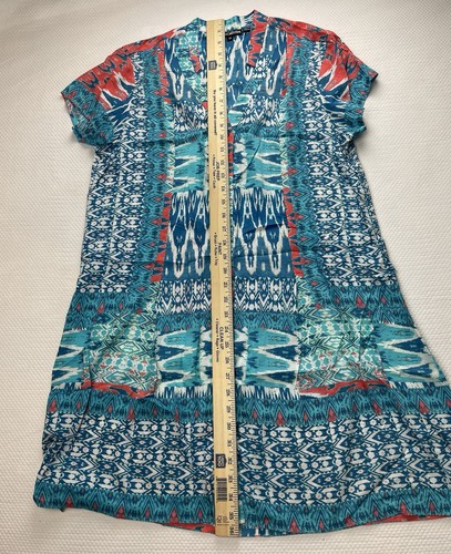 Tolani Collection Short Sleeve Button Front Shift Dress Size SP - Picture 4 of 6
