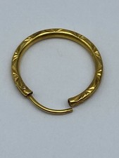 Orecchino a cerchio solo in oro giallo 17 kt timbrato 0,61 g