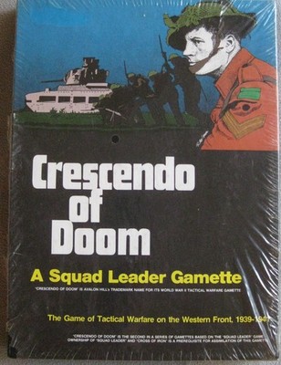 未使用　アバロンヒル　Crescendo of Doom Avalon Hill Crescendo of Doom Game Unpunched 8222 Squad Leader