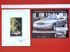 1998 MERCURY GRAND MARQUIS Catalog Brochure & Preview Leaflet CANADIAN Market