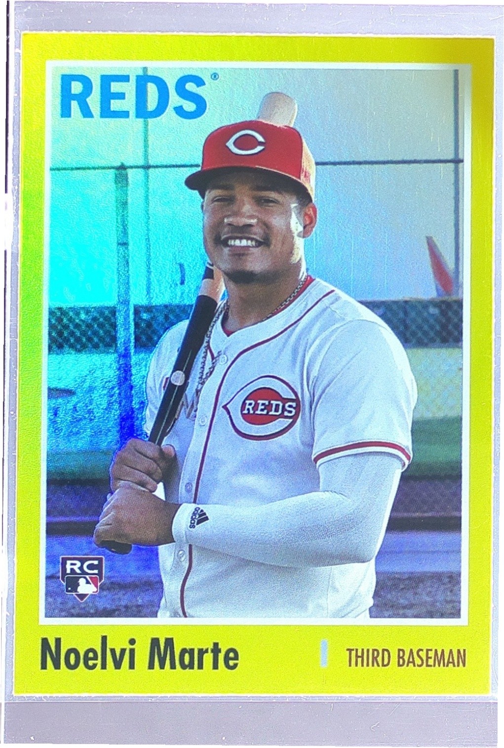 2024 Topps Archives Noelvi Marte Yellow Foilboard RC #158 Reds
