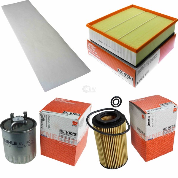 Mahle Kraftstofffilter KL 100/2 Innenraum LAP 26 Luft LX 513/1 ÖLfilter OX 153D3-image