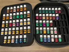 YOUNG LIVING ESSENTIAL OILS LOT OF 67 READ 51 SEALED, 16 OPENED