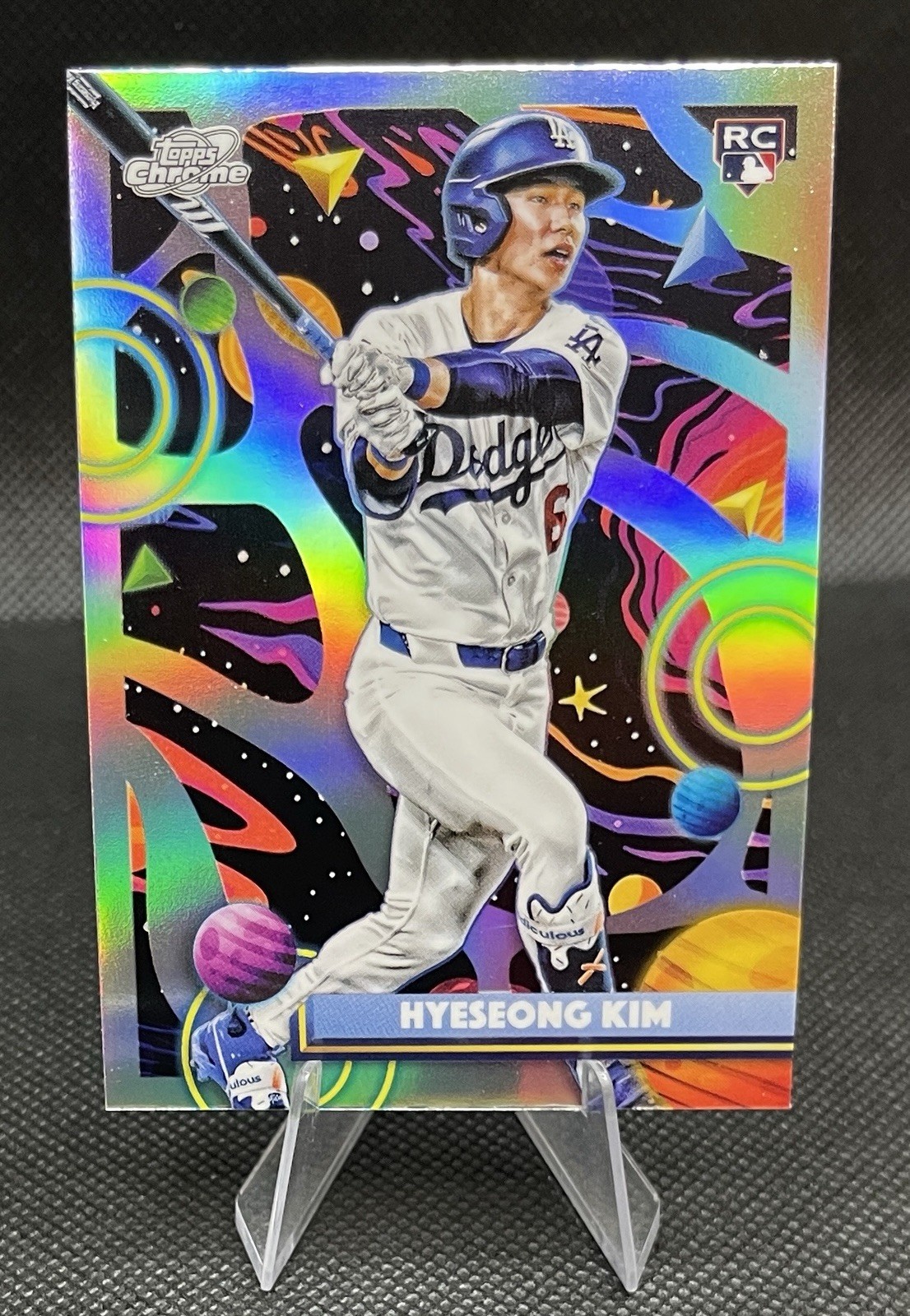 2025 Topps Cosmic Chrome Hyeseong Kim RC Refractor SP Dodgers #181