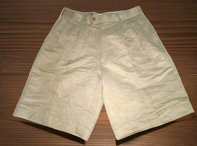 CONTE di MILANO Beige Polyester Blend Shorts Size 32