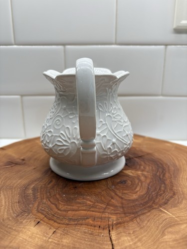 Studio Nova Chantilly White Lace Cream Pitcher 3 7/8” - Picture 5 of 7